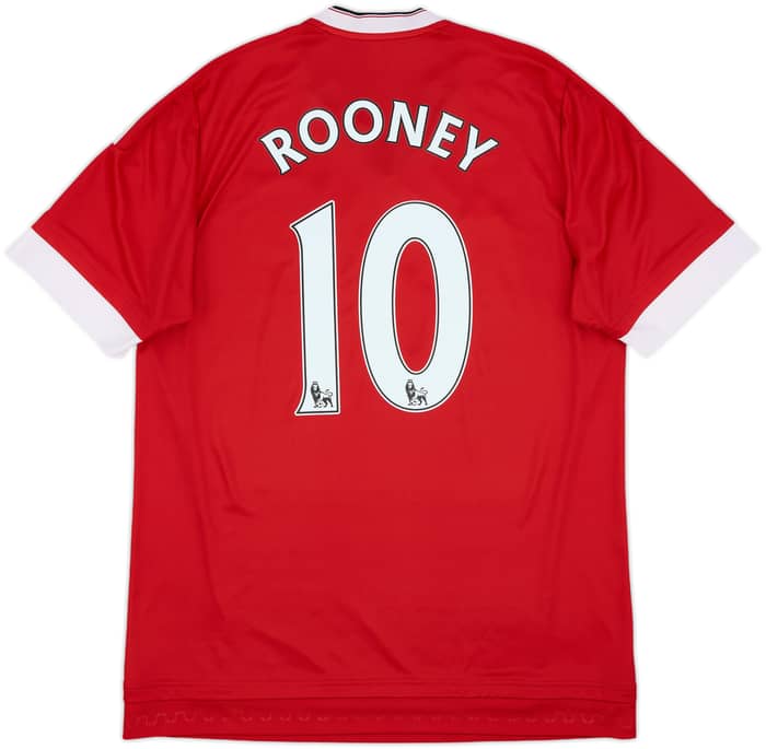 2015-16 Manchester United Home Shirt Rooney #10 - 7/10 - (L)