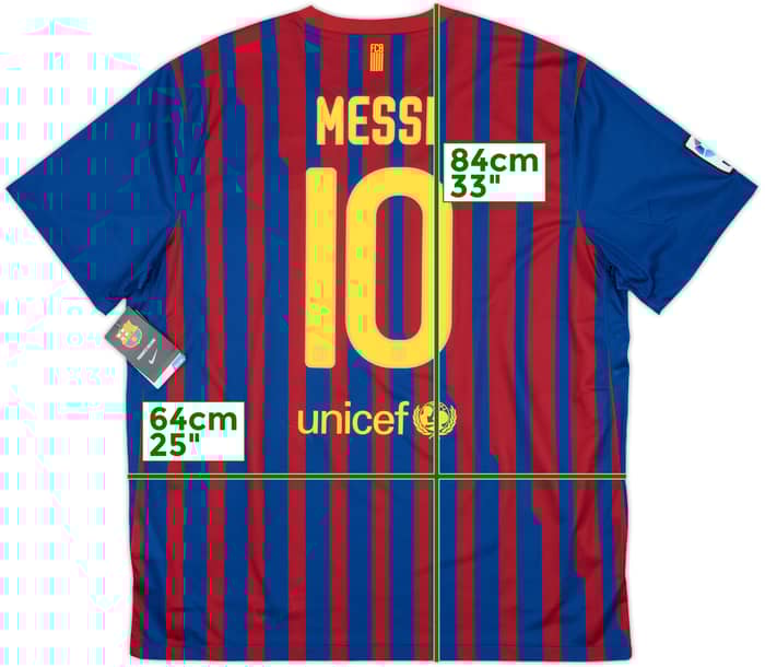 2011-12 Barcelona Home Shirt Messi #10 (XXL)