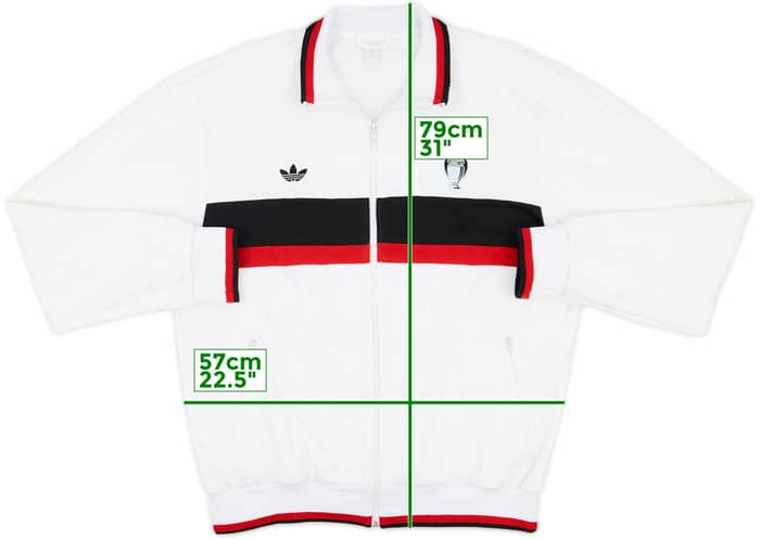 2007-08 AC Milan adidas Originals Retro Track Jacket - 7/10 - (XL)