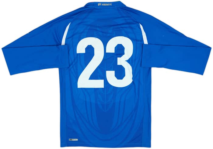 2010-12 Italy Player Issue Home L/S Shirt #23 (L)