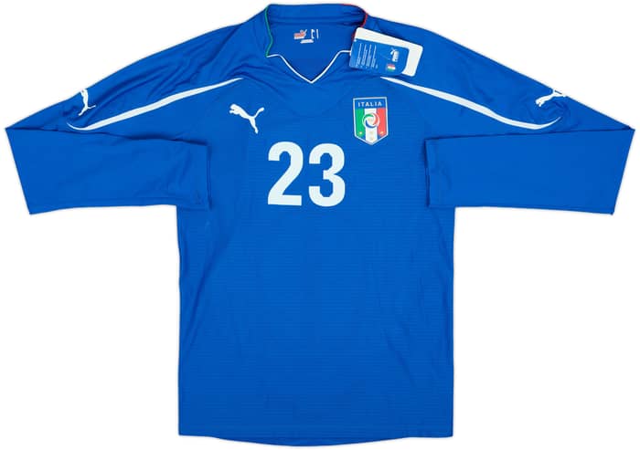 2010-12 Italy Player Issue Home L/S Shirt #23 (L)