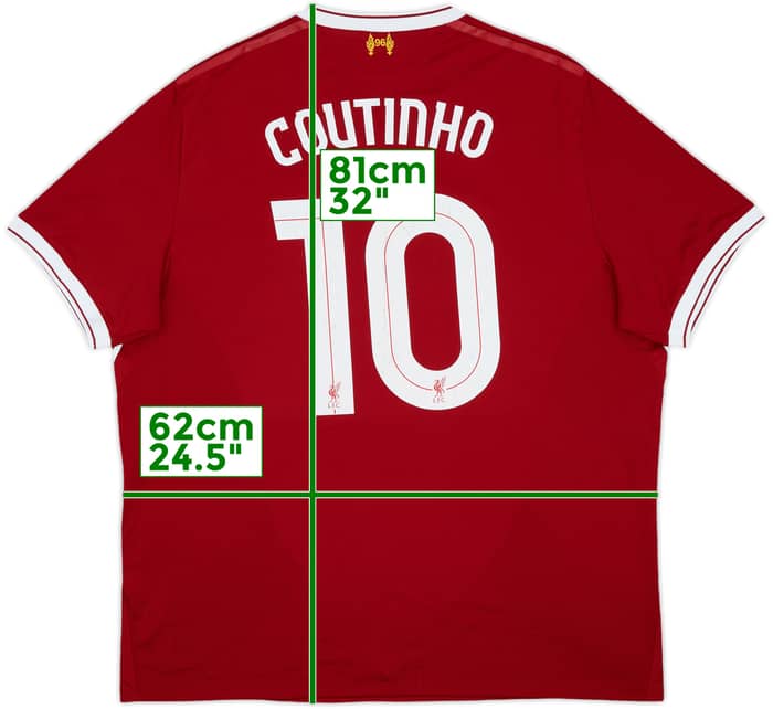 2017-18 Liverpool 125 Years Home Shirt Coutinho #10 - 6/10 - (XXL)