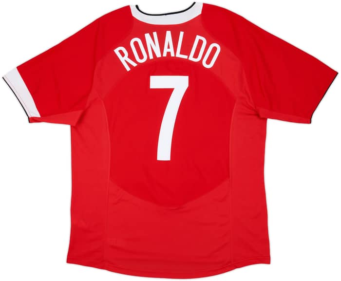 2004-06 Manchester United Home Shirt Ronaldo #7 - 8/10 - (XL)