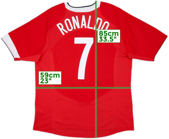 2004-06 Manchester United Home Shirt Ronaldo #7 - 8/10 - (XL)