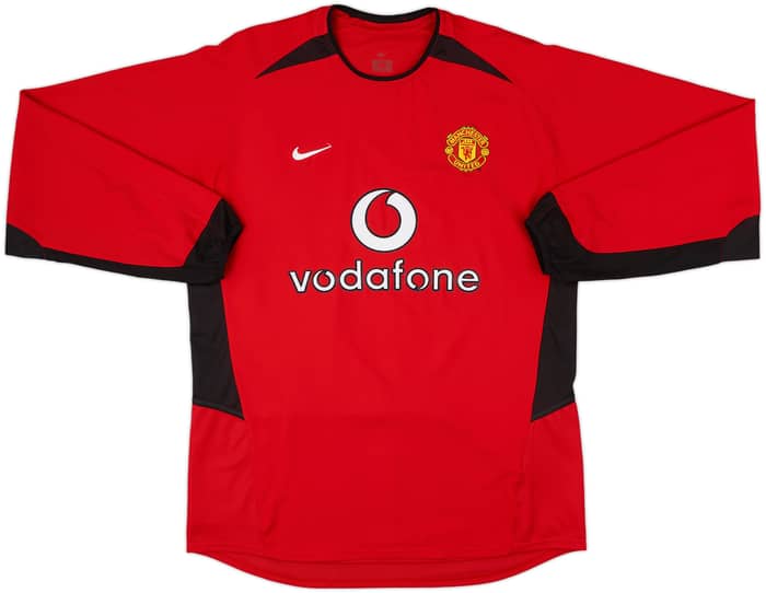 2002-04 Manchester United Home L/S Shirt Ronaldo #7 - 10/10 - (M)