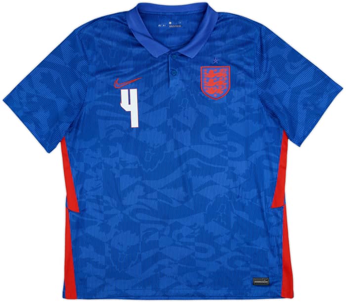 2020-21 England Away Shirt Rice #4 - 8/10 - (XL)