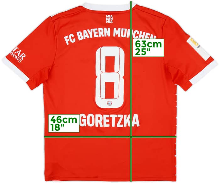 2022-23 Bayern Munich Home Shirt Goretzka #8 - 8/10 - (XL.Boys)