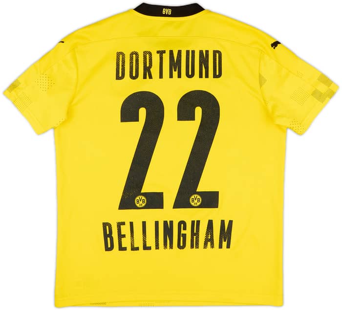 2020-21 Borussia Dortmund European Home Shirt Bellingham #22 - 6/10 - (L.Boys)