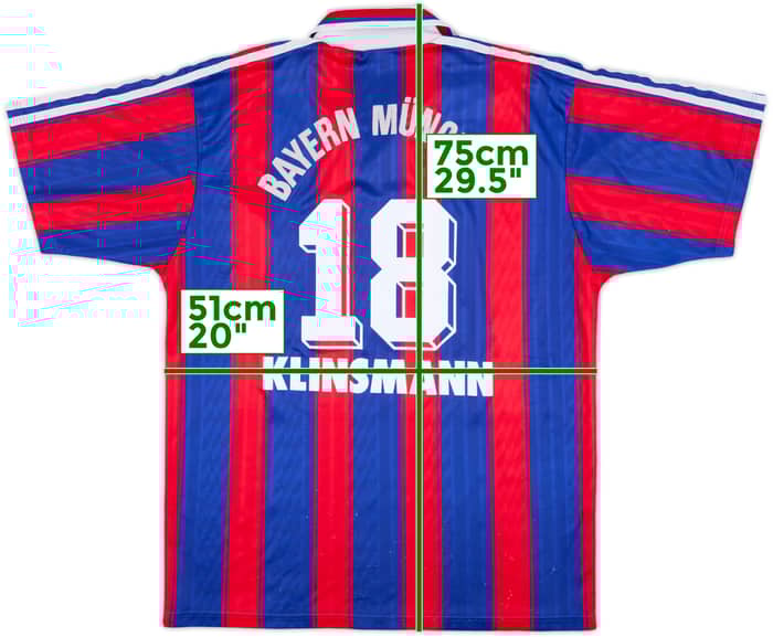 1995-97 Bayern Munich Home Shirt Klinsmann #18 - 5/10 - (M)