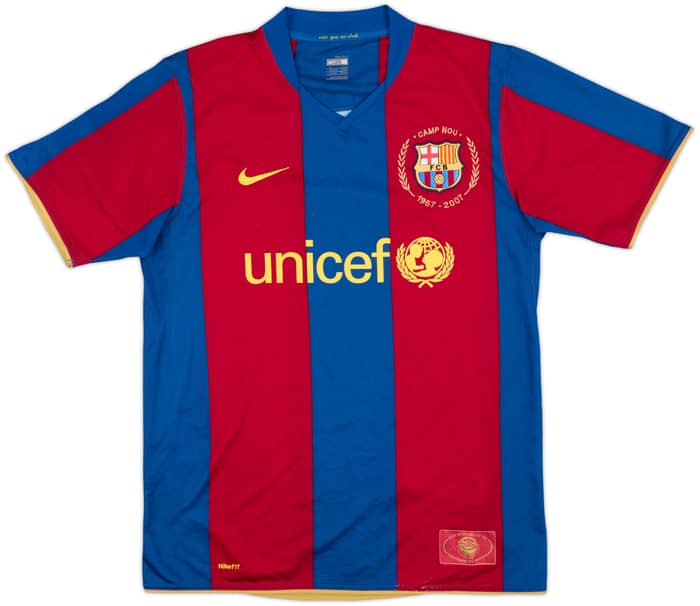 2007-08 Barcelona Home Shirt Messi #19 - 5/10 - (M)