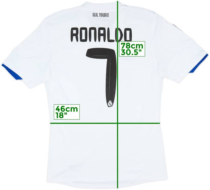2010-11 Real Madrid Home Shirt Ronaldo #7 - 8/10 - (M)