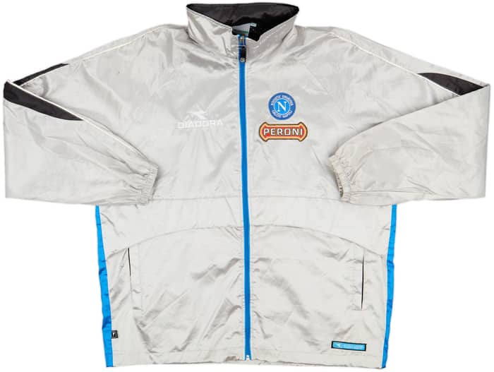 2001-02 Napoli Diadora Hooded Rain Jacket - 8/10 - (L)