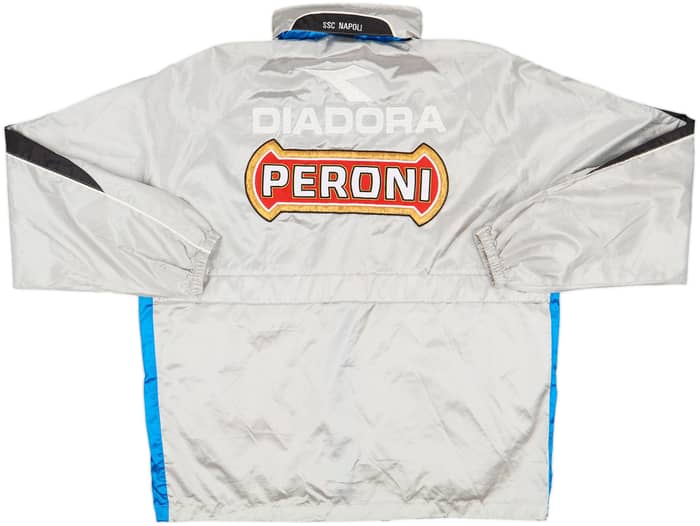 2001-02 Napoli Diadora Hooded Rain Jacket - 8/10 - (L)