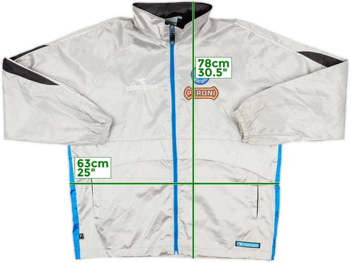2001-02 Napoli Diadora Hooded Rain Jacket - 8/10 - (L)
