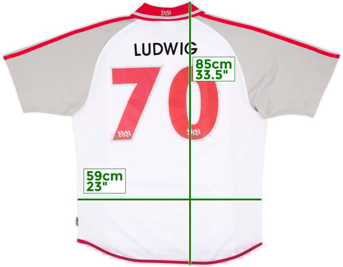 2000-02 Stuttgart Home Shirt Ludwig #70 - 8/10 - (XL)
