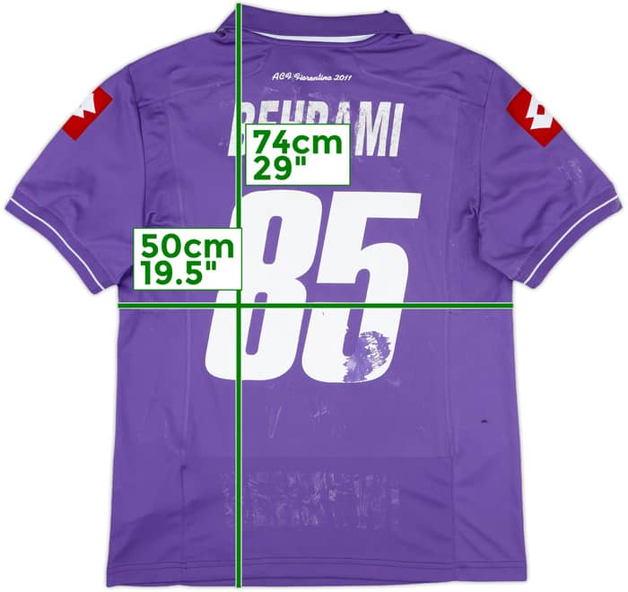 2011-12 Fiorentina Home Shirt Behrami #85 - 5/10 - (M)