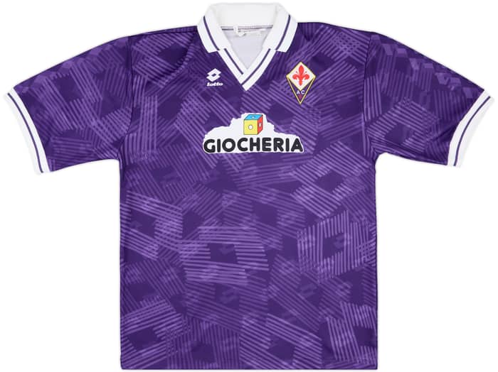 1991-92 Fiorentina Home Shirt #11 - 9/10 - (XL)