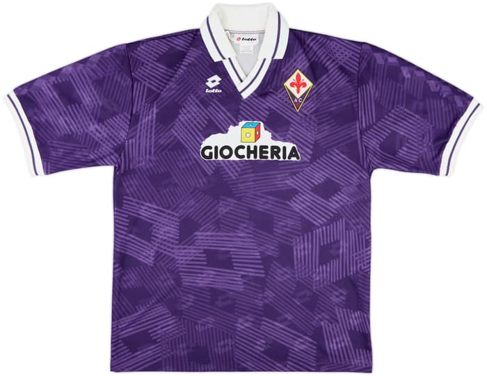 1991-92 Fiorentina Home Shirt #11 - 8/10 - (XL)
