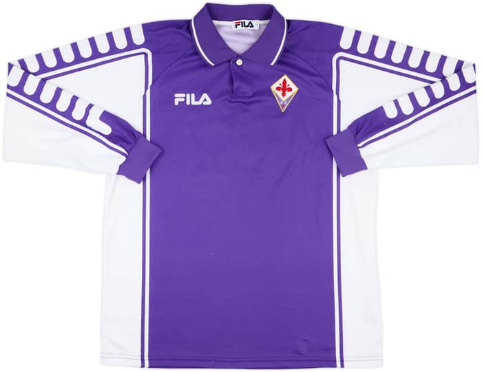 1999-00 Fiorentina Player Issue Home L/S Shirt #16 - 8/10 - (XL)
