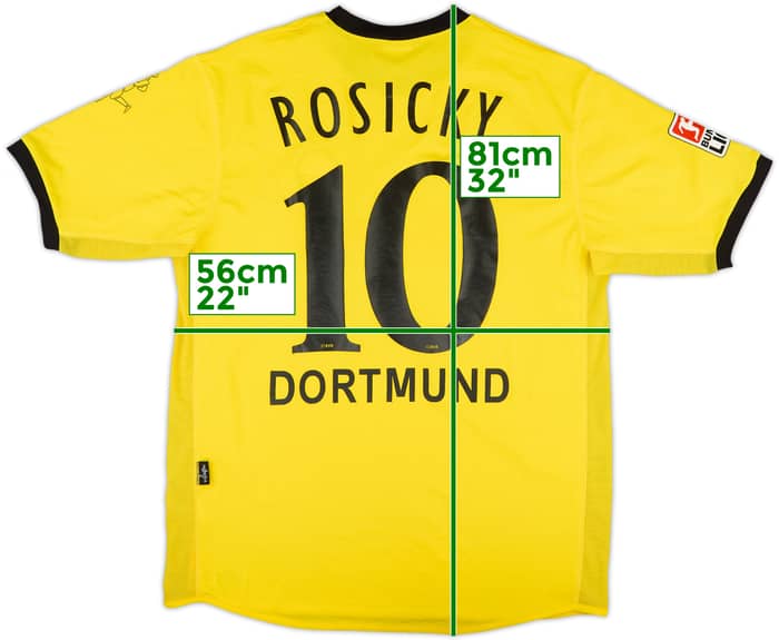 2003-04 Borussia Dortmund Home Shirt Rosicky #10 - 6/10 - (L)