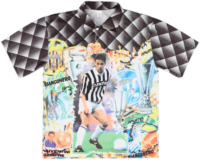 1992-94 Juventus Graphic Shirt Baggio #10 - 10/10 - (XL)