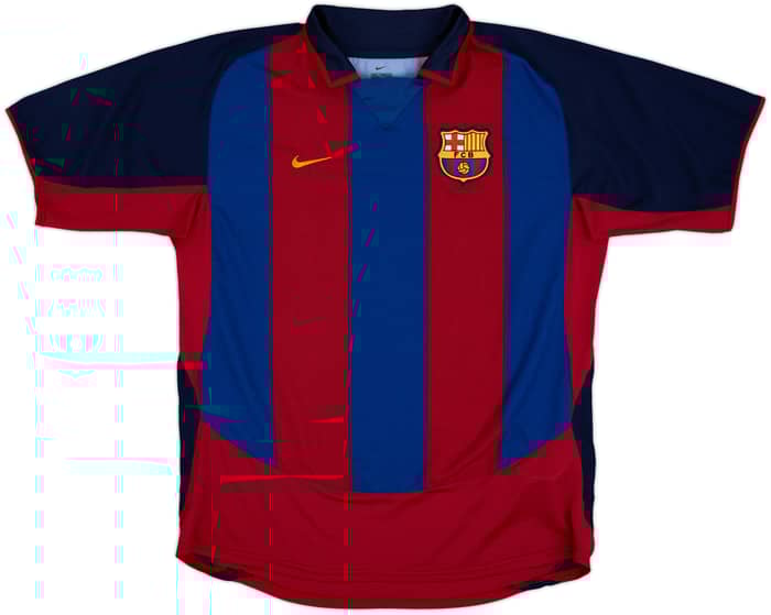 2003-04 Barcelona Home Shirt Ronaldinho #10 - 9/10 - (L)