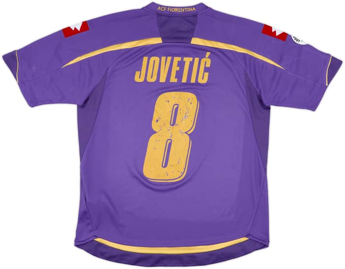 2009-10 Fiorentina Home Shirt Jovetic #8 - 5/10 - (L)