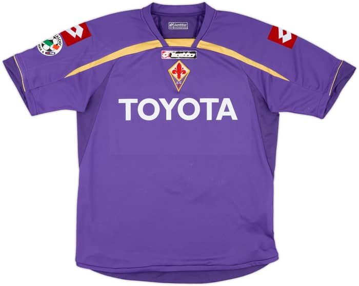 2009-10 Fiorentina Home Shirt Jovetic #8 - 5/10 - (L)
