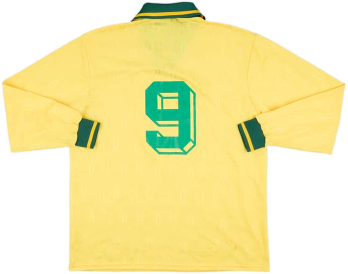 1990s Umbro Template L/S Shirt #9 - 9/10 - (XL)