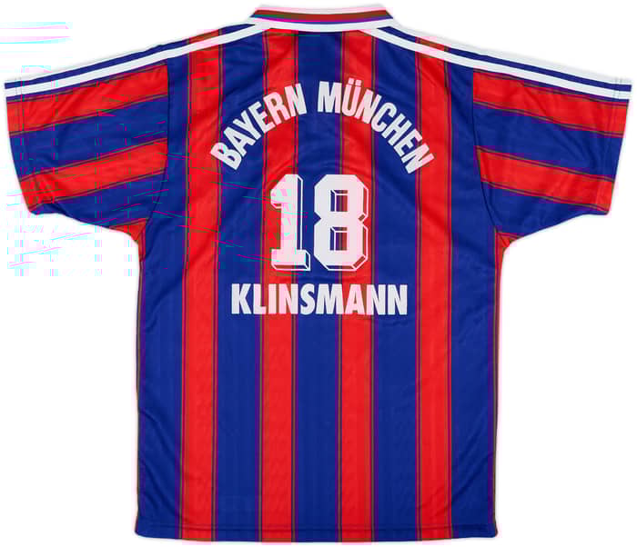 1995-97 Bayern Munich Home Shirt Klinsmann #18 - 7/10 - (S)