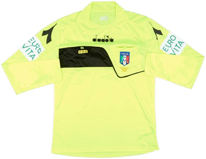 2017-18 Italy Diadora Referee L/S Shirt - 9/10 - (S)