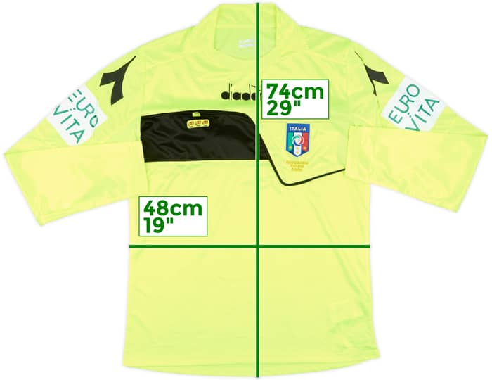 2017-18 Italy Diadora Referee L/S Shirt - 9/10 - (S)