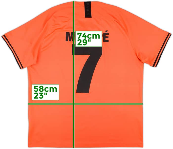 2019-20 Paris Saint-Germain Away Shirt Mbappe #7 - 6/10 - (XL)