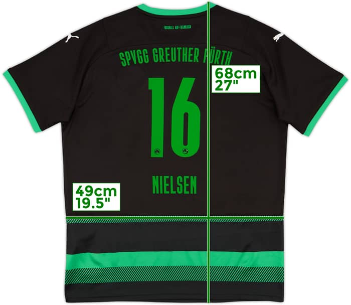 2021-22 Greuther Furth Away Shirt Nielsen #16 - 9/10 - (XL.Boys)