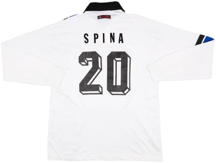 1990s Umbro Template L/S Shirt Spina #20 - 9/10 - (XL)