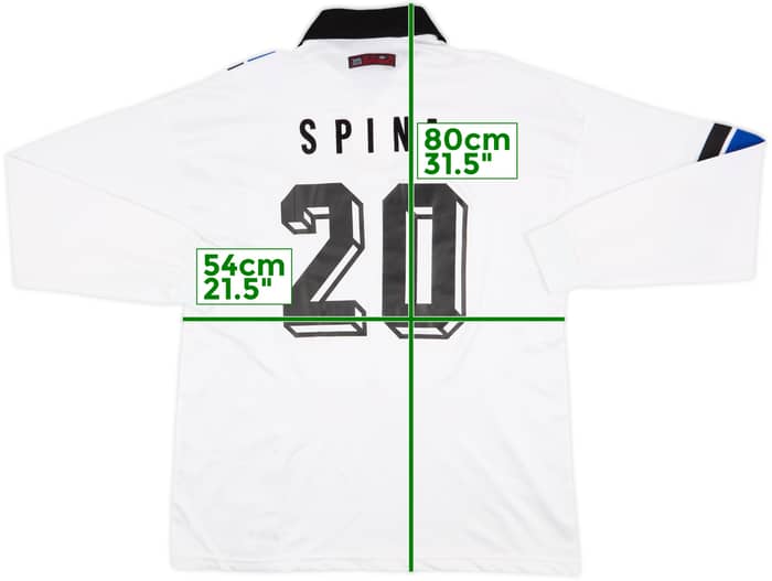 1990s Umbro Template L/S Shirt Spina #20 - 9/10 - (XL)