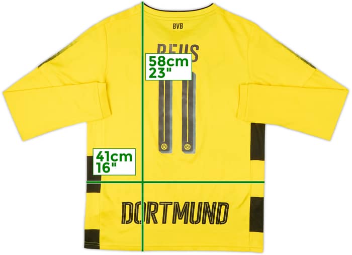 2017-18 Borussia Dortmund Home L/S Shirt Reus #11 - 7/10 - (L.Boys)