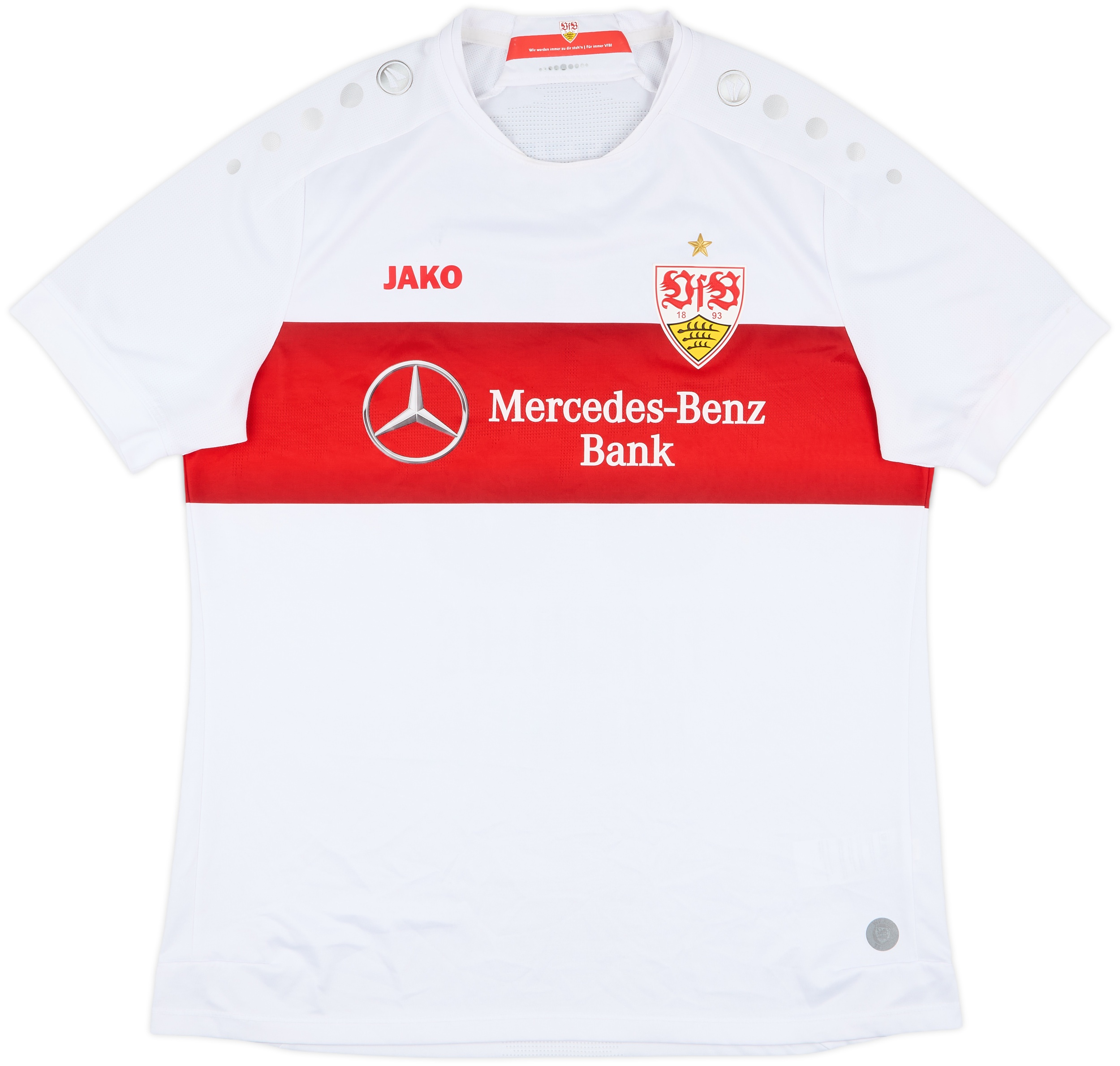 2019-20 Stuttgart Home Shirt Achtzehn Furchtlos und Treu #93 - 8/10 - (L)