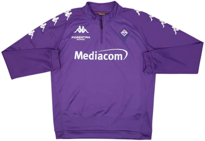 2020-21 Fiorentina School Kappa 1/4 Zip Drill Top - 8/10 - (L)