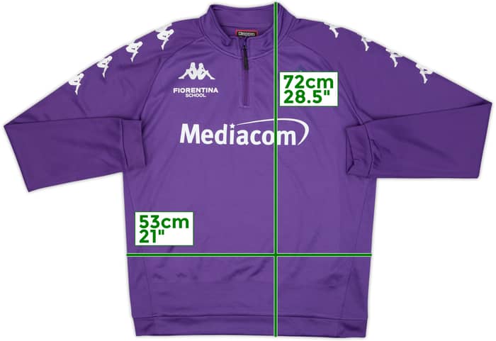 2020-21 Fiorentina School Kappa 1/4 Zip Drill Top - 8/10 - (L)