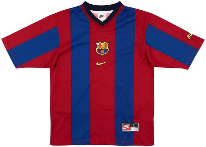 1998-00 Barcelona Basic Home Shirt Rivaldo #11 - 10/10 - (L.Boys)