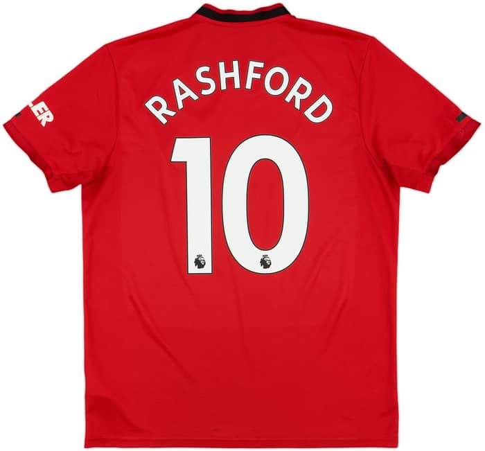 2019-20 Manchester United Home Shirt Rashford #10 - 6/10 - (L)