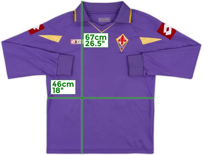 2010-11 Fiorentina Home L/S Shirt - 4/10 - (S)