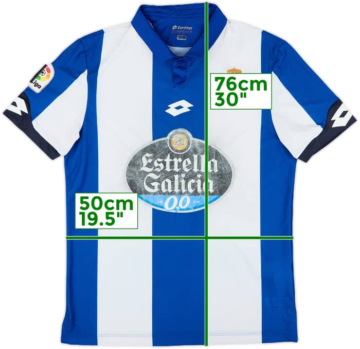 2016-17 Deportivo de La Coruna Home Shirt - 5/10 - (M)