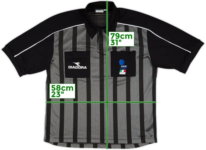 1999-00 Italy Diadora FIGC Referee Shirt - 8/10 - (XXL)