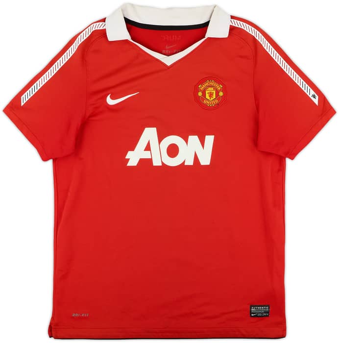 2010-11 Manchester United Home Shirt - 6/10 - (L.Boys)