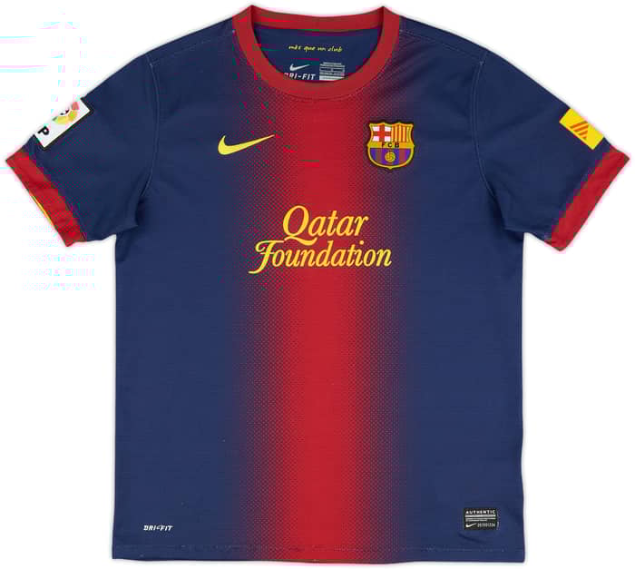 2012-13 Barcelona Home Shirt - 8/10 - (L.Boys)