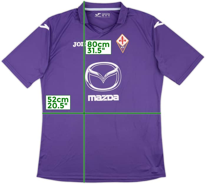 2013-14 Fiorentina Basic Home Shirt - 9/10 - (L)
