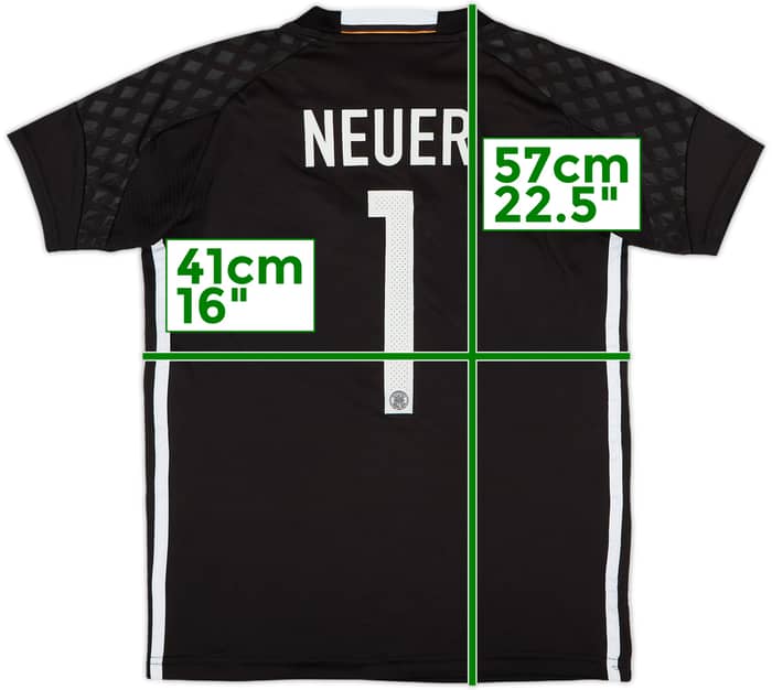 2015-16 Germany S/S GK Shirt Neuer #1 - 5/10 - (S.Boys)