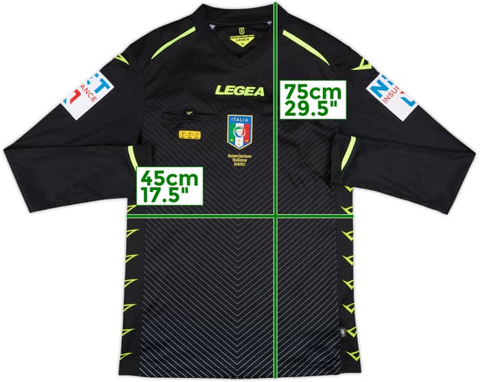2020-21 Italy Diadora Referee L/S Shirt - 9/10 - (M)